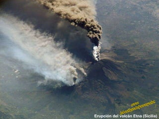 Erupción del volcán Etna (Sicilia) www. laboutiquedelpowerpoint. com 