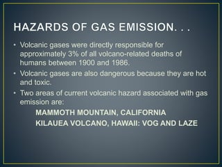 Volcanic gases and climatic effects | PPTX
