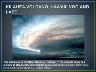 Volcanic gases and climatic effects | PPTX