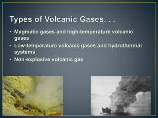 Volcanic gases and climatic effects | PPTX