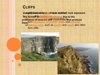 landforms (geomorphology) presentation | PPTX