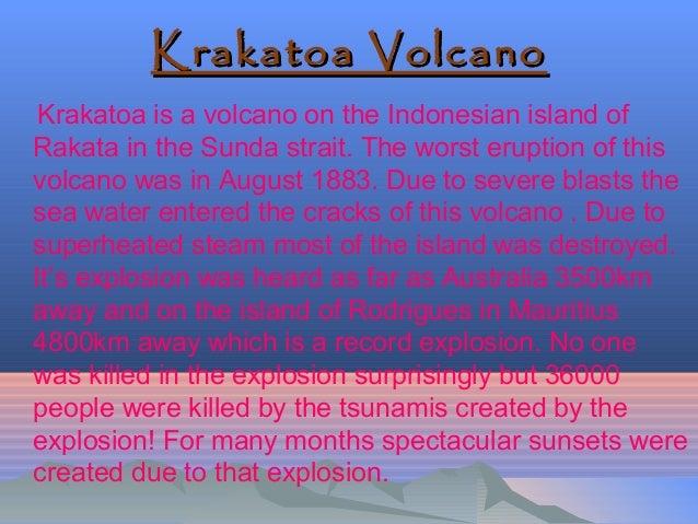 Volcano and Eruptions