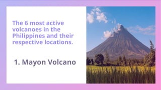 Volcanic Eruptions and different Types of Volcano | PPTX