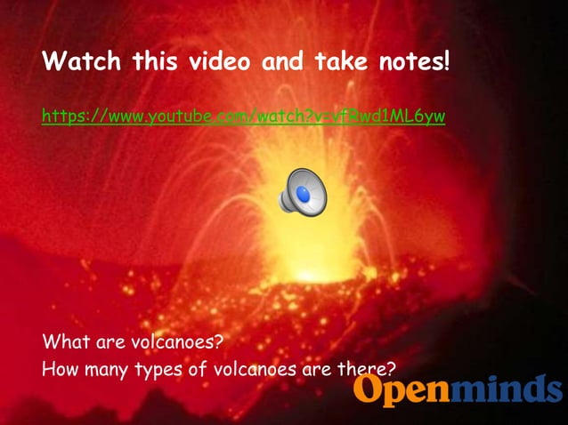 Volcanoes clil per le medie con voce inglese | PPT