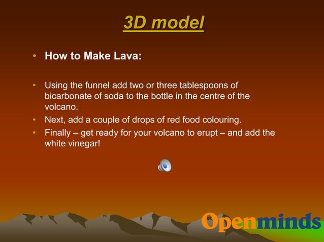 Volcanoes clil per le medie con voce inglese | PPT