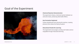 Introduction to Volcano Eruption Experiment | PPTX