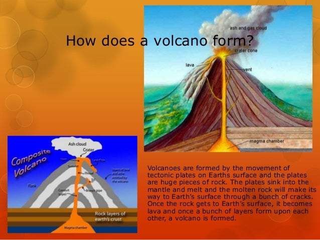 volcano powerpoint how does a volcano form