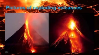 Pictures of exploding volcanoes