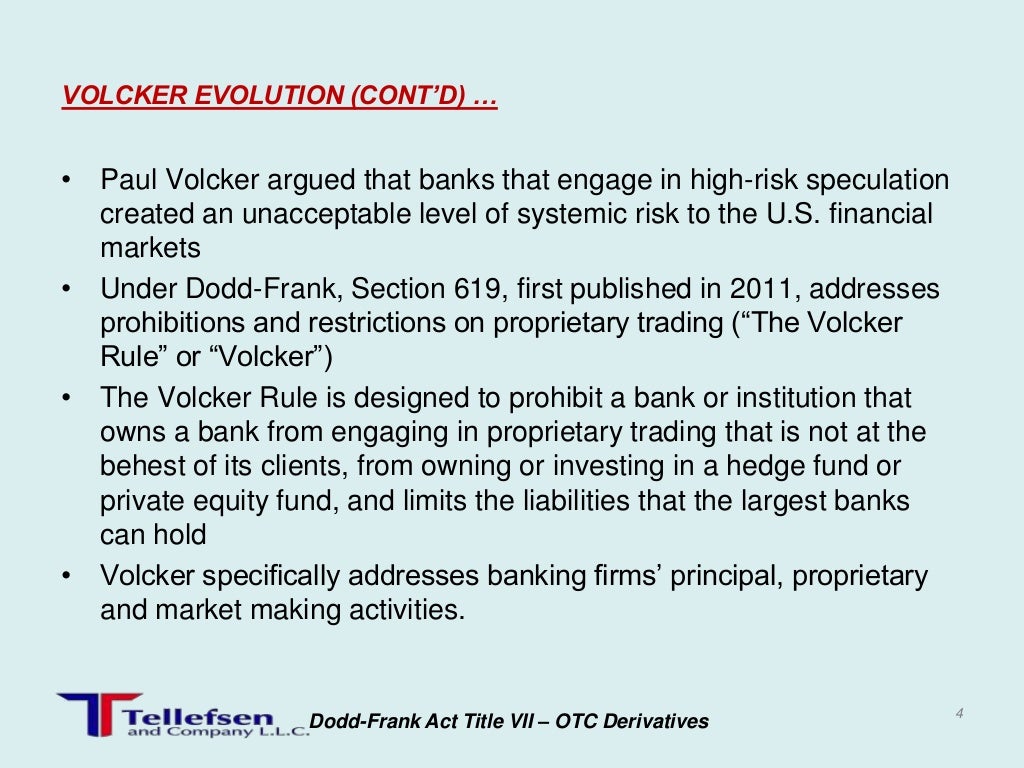 Volcker rule update 1210