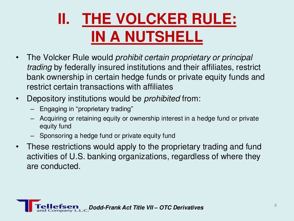 Volcker rule update 1210