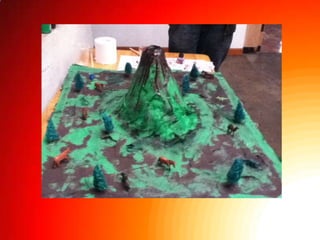 Volcán en erupción