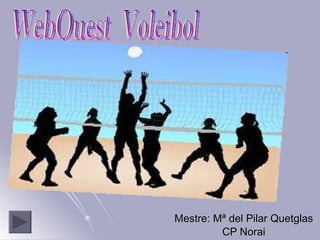 Mestre: Mª del Pilar Quetglas CP Norai WebQuest  Voleibol 