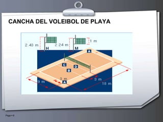 CANCHA DEL VOLEIBOL DE PLAYA