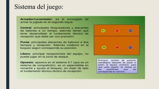 Sistema del juego:
 