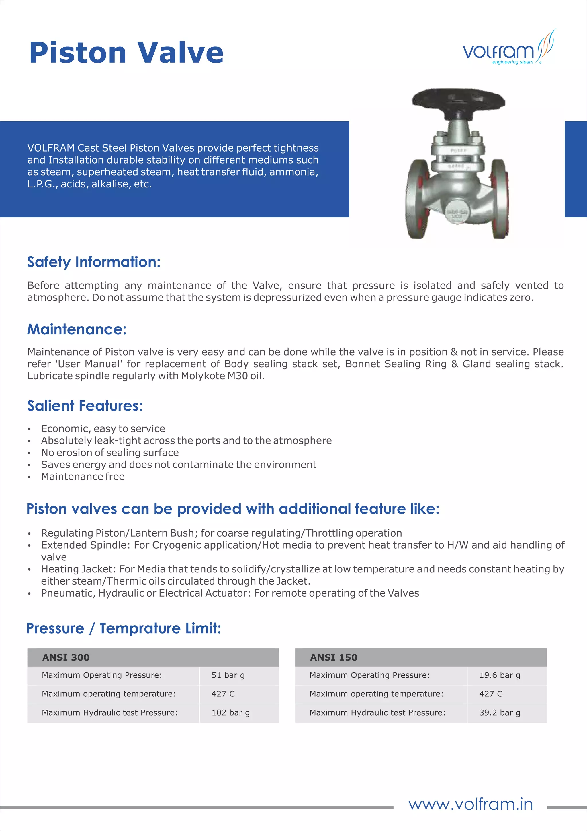 Volfram pistonvalve PDF