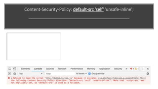 Content-Security-Policy: default-src 'self' 'unsafe-inline';
 