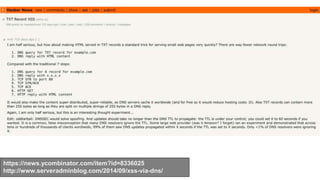 https://news.ycombinator.com/item?id=8336025
http://www.serveradminblog.com/2014/09/xss-via-dns/
 