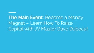Volition Meetup - Raising Capital with Dave Dubeau