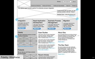 Fidelity: Wireframe   33
 