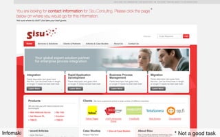 *




Infomaki       * Not a good task
                               52
 