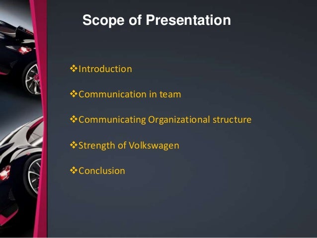 Volkswagen Organizational Structure Chart
