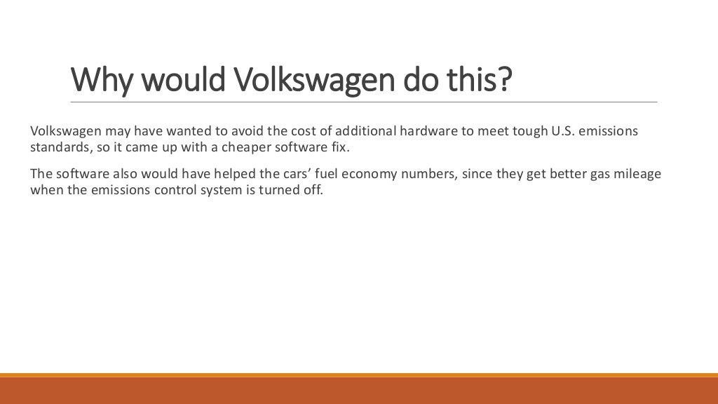 volkswagen case study questions and answers
