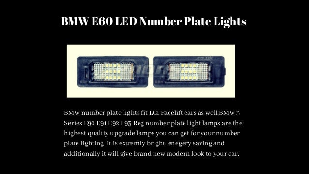 reg plate lights