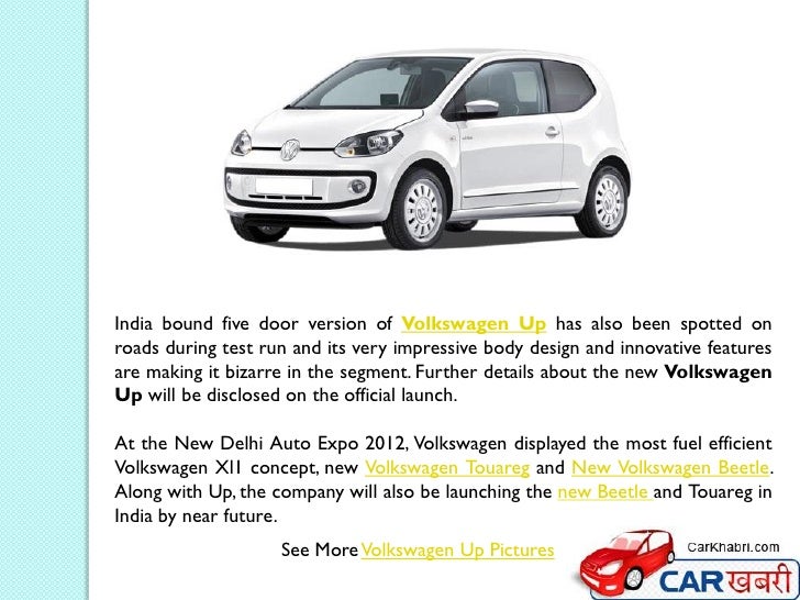 Volkswagen Up price and features