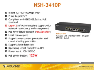 Giới thiệu Switch PoE VolkTek (Đài Loan) | PDF