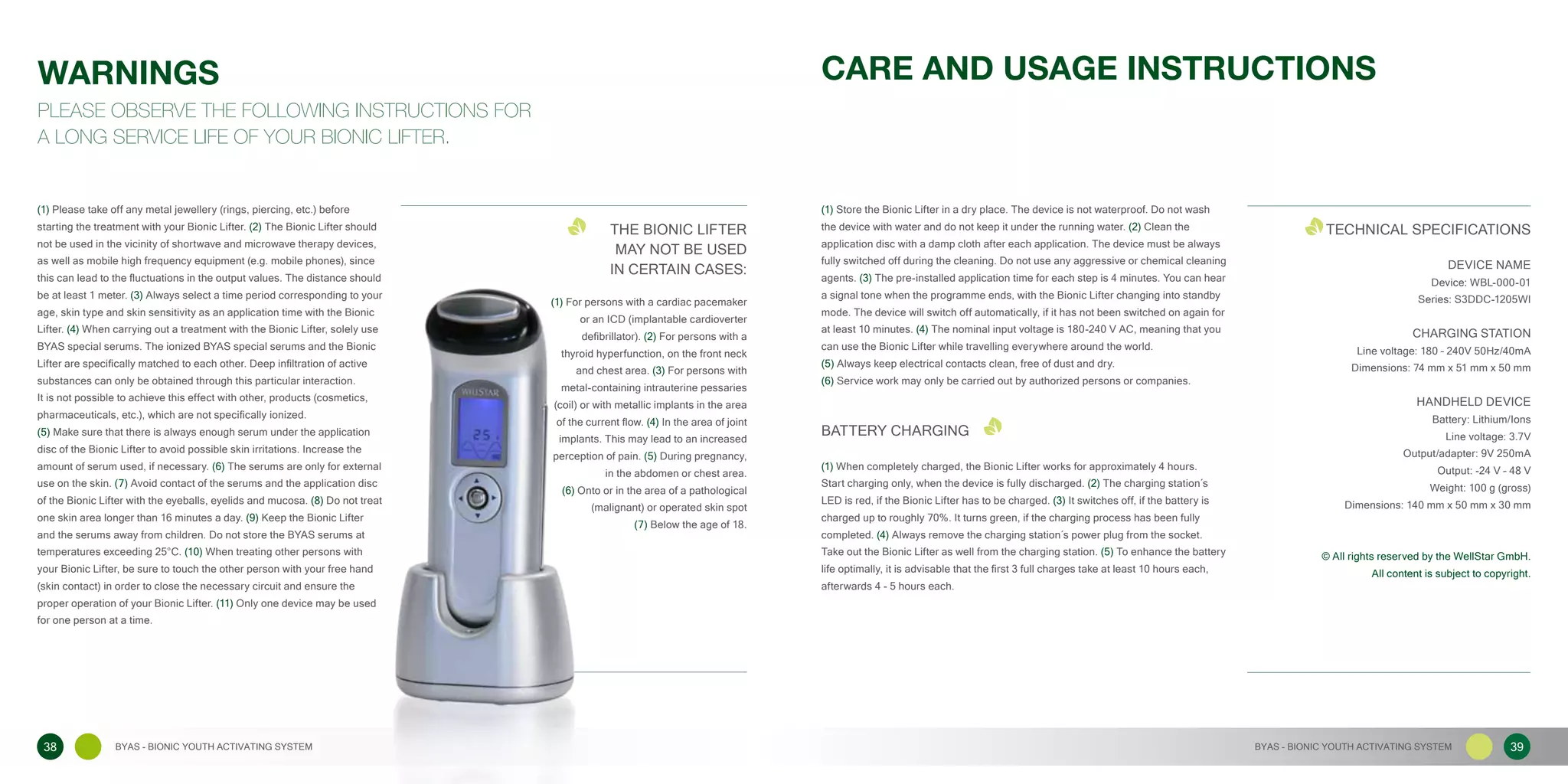 BYAS Bionic Lifter Wellstar | PDF