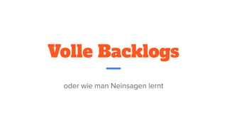 Volle Backlogs
Sebastian Bauer, 2020
 