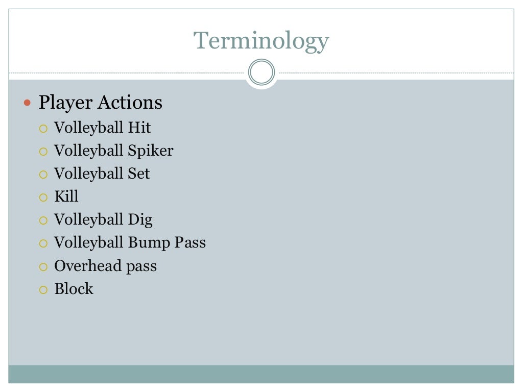 Volleyball Rules Regulation and Terminology
