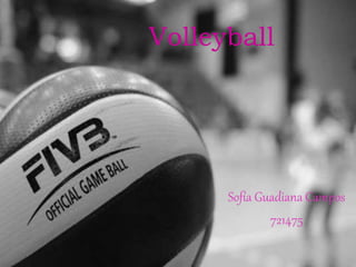 Volleyball
Sofía Guadiana Campos
721475
 