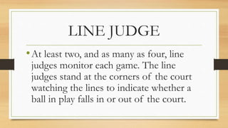 Line Judge Basic Tutorial Volleyball | PPTX