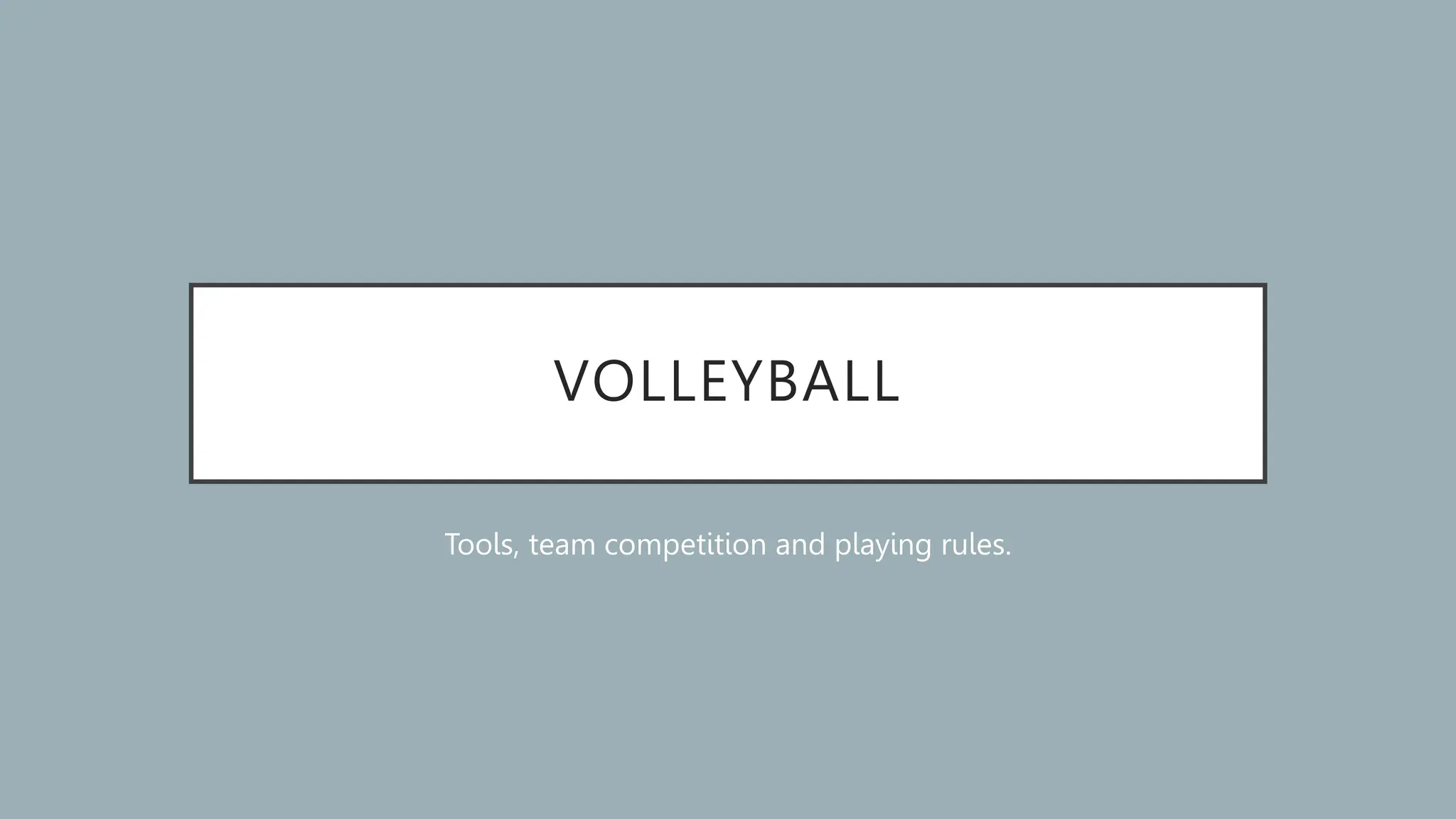 Volleyball рџџђ Pptx