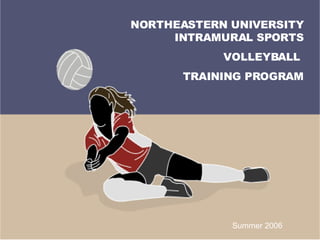 NORTHEASTERN UNIVERSITY INTRAMURAL SPORTS VOLLEYBALL  TRAINING PROGRAM Summer 2006 