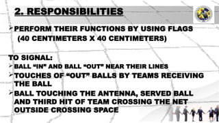 Volleyball Officials for Physical Education and Health 11 | PPTX