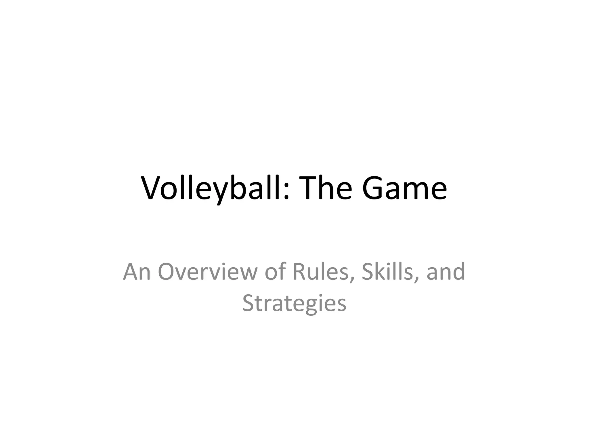 Volleyball Presentation Pptx Pptx