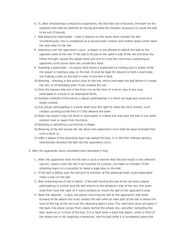 Volleyball rules (1)