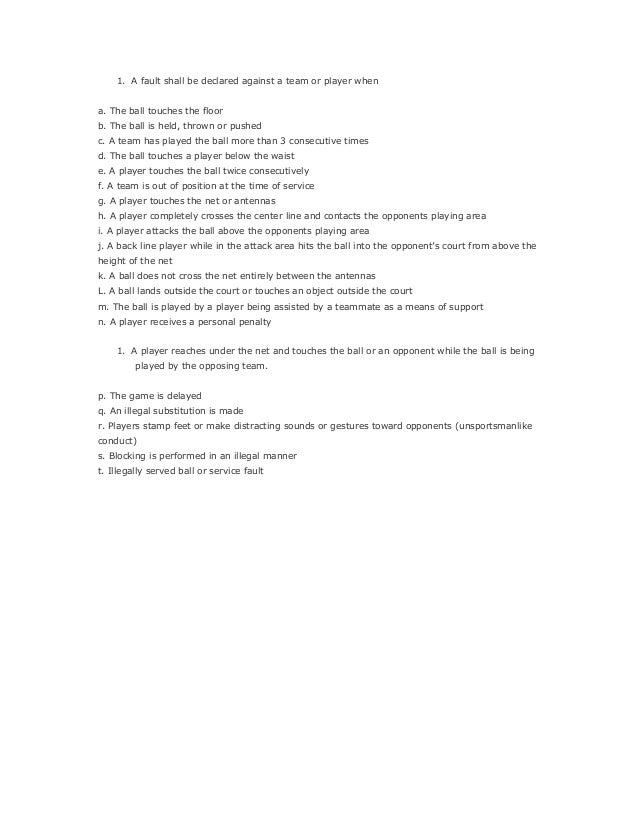 Volleyball rules (1)