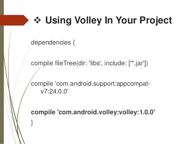 Volley in android