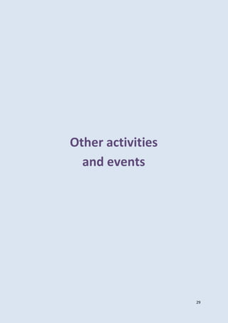 29
Other activities
and events
 