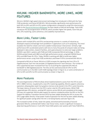NVIDIA Tesla V100 GPU Architecture Whitepaper : NOTES | PDF