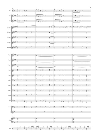 °
¢
°
¢
°
¢
{
°
¢
Fl. 2
Cl. 1
Cl. 2
A. Sax. 1
A. Sax. 2
T. Sax. 1
T. Sax. 2
Bari. Sax.
Tpt. 1
Tpt. 2
Tpt. 3
Hn. 1
Hn. 2
Tbn. 1
Tbn. 2
Tbn. 3
Euph.
Tba.
Baixo
Vi.
Pno.
Bat.
64
&
##
# . .
.
. . . . . . . . . . . . .
&
#####
. . . .
. . . . . . . .
. .
.
.
&
#####
. . . .
. . . . . . . .
. . . .
&
##
###
#
&
##
####
&
#####
&
##
###
&
##
###
#
&
##
###
&
##
###
&
#####
&
. - . . . - . .
&
. - . . . - . .
?##
#
. - . . . - . .
?##
# . - . . . - . .
?### . - . . . - . .
?###
?##
#
?###
&
###
∑ ∑ ∑ ∑
&
##
#
?##
#
/
o o o o o o o o o o o o o o o o
œ œ œ œ Ó
œ œ œ œ Ó
œ œ œ œ Ó œ œ œ œ Ó
œ œ œ œ Ó œ œ œ œ Ó œ œ œ œ Ó
œ œ œ œ Ó
œ œ œ œ Ó œ œ œ œ Ó œ œ œ œ Ó œ œ œ œ Ó
˙ œ œ ˙™ œ œ œ Œ ‰ œ
j œ œ œ œ œ œ œ œ
˙ œ œ
˙™ œ ˙™ œ ˙™ œ
˙ œ œ ˙™ œ ˙™ œ ˙™
œ
˙ œ œ ˙™ œ ˙™ œ ˙™ œ
˙ œ œ ˙ œ œ ˙ œ œ
˙
œ œ
w w w w
w w w w
w w w w
œ
J ‰ Œ Ó œ ‰ œ
J Œ œ
J ‰ œ
J ‰ Œ Ó œ# ‰ œ
J Œ œ
J ‰
œ#
J
‰ Œ Ó œ# ‰ œ
J
Œ œ
J
‰ œ#
J
‰ Œ Ó œ ‰ œ
J
Œ œ
J
‰
œ
J ‰ Œ Ó
œ
‰
œ
J Œ
œ
J ‰
œ
J ‰ Œ Ó
œ
‰
œ
J Œ
œ
J ‰
œ
J ‰ Œ Ó
œ
‰
œ
J Œ
œ
J ‰
œ
J ‰ Œ Ó œ ‰ œ
J Œ œ
J ‰
œ
J ‰ Œ Ó œ ‰ œ
J Œ œ
J ‰ œ
J ‰ Œ Ó œ ‰ œ
J
Œ œ
J
‰
˙ œ œ ˙™ œ ˙™ œ ˙™ œ
œ
‰
œ
j
œ œ
œ
‰ œ
j
œ œ œ
‰ œ
j
œ œ œ
‰
œ
j
œ œ
œ ‰ œ
J œ œ
œ ‰
œ
J œ œ œ ‰
œ
J œ œ œ ‰ œ
J œ œ
www www www
www
w
w
ww ww w
w
œ
‰
Œ
¿j
‰
œ
œ¿j
‰ ¿j
œ
œ ¿
œ Œ
œ ¿ ‰
œ
œ¿j
‰ ¿j
œ œ
œ ¿ ‰
Œ
¿j
‰
œ
œ¿j
‰ ¿j
œ œ
œ ¿ ‰
Œ
¿j
‰
œ
œ¿j
‰ ¿j
œ
œ ¿
9
 