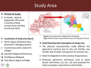 Impact assessment of Volta2 innovation platforms on improvement of crop and livestock productions in four villages of Yatenga province, northern Burkina Faso