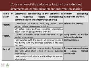 Impact of innovation platforms on marketing relationships: The case of Volta Basin integrated crop-livestock value chains in northern Ghana