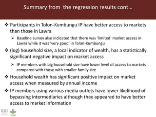Impact of innovation platforms on marketing relationships: The case of Volta Basin integrated crop-livestock value chains in northern Ghana