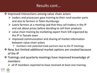 Impact of innovation platforms on marketing relationships: The case of Volta Basin integrated crop-livestock value chains in northern Ghana
