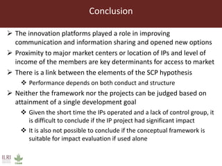 Impact of innovation platforms on marketing relationships: The case of Volta Basin integrated crop-livestock value chains in northern Ghana
