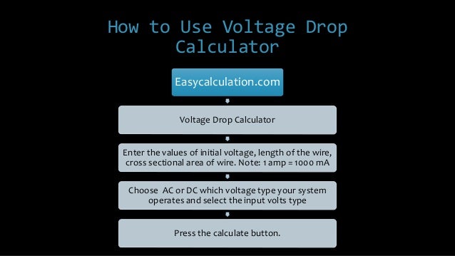 drop voltage cable to calculate how How Drop? to Calculate Voltage drop voltage cable to calculate how How Drop? to Calculate Voltage
